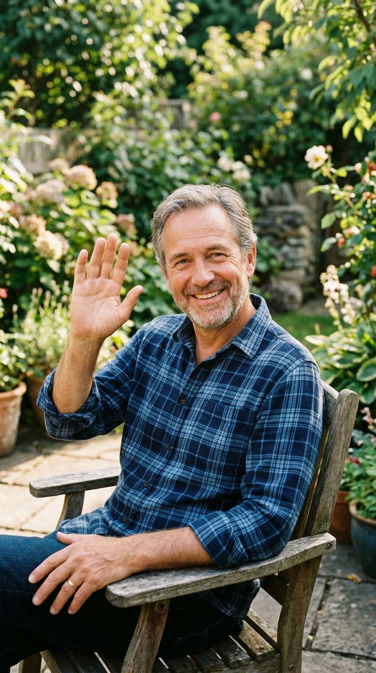 Uncle Marcus waving